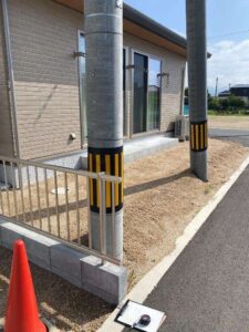 ブロック目隠しフェンス工事