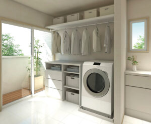 水廻りを無駄なく便利に