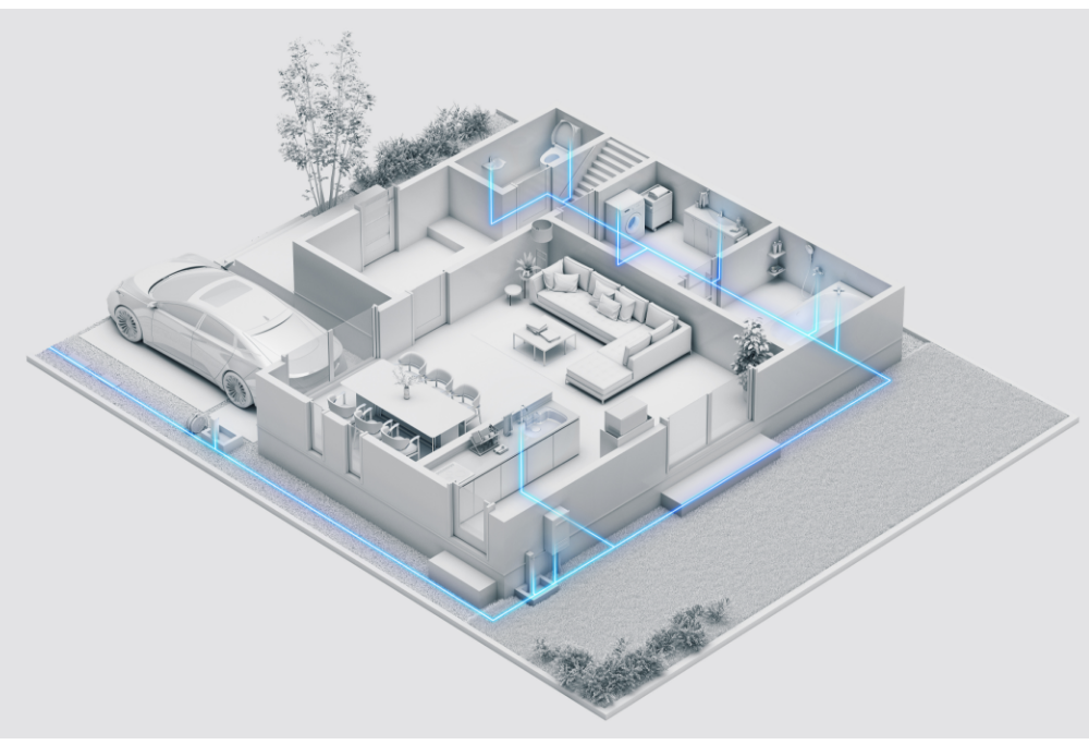 家全体の配管イメージ